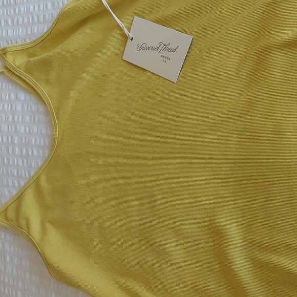 💚NWT Women's Frozen Lime Ribbed Knit Tank Top Size Large - Picture 4 of 6